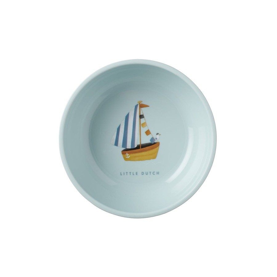 Baby & Child Little Dutch Snack Bowls & Plates | Little Dutch Mepal Children'S Bowl - Sailors Bay Blue