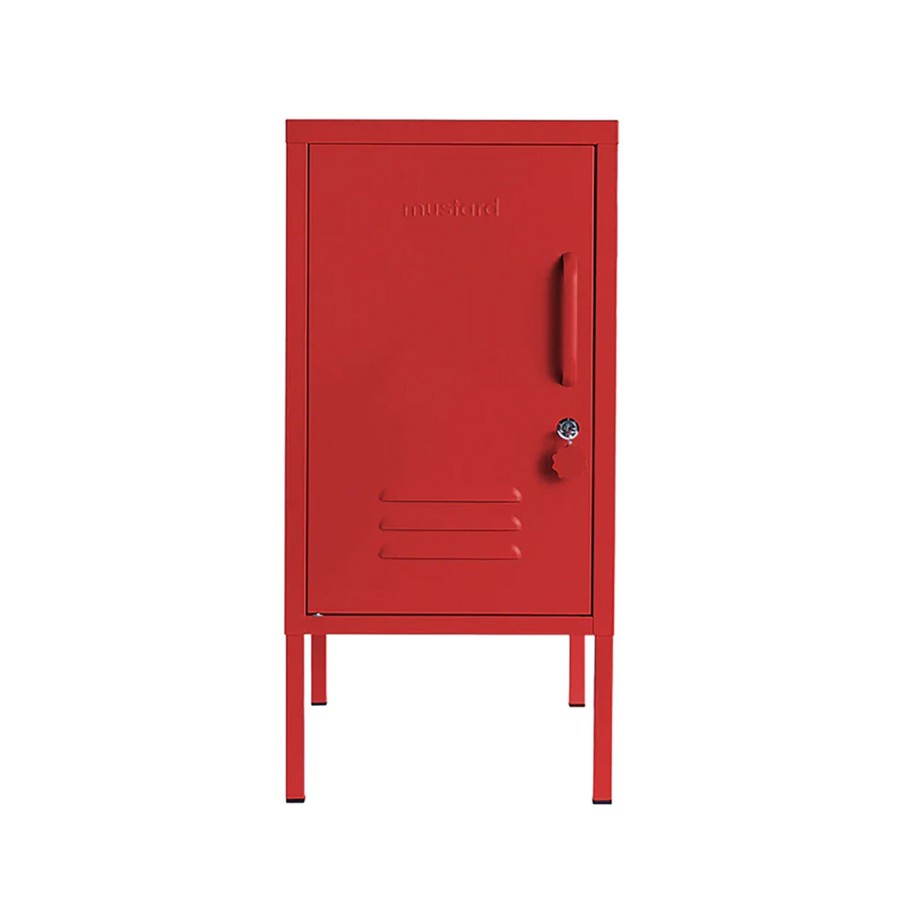 Home & Living Mustard Made Kitchen Storage | Mustard Made Shorty Locker - Poppy Red - Left Opening