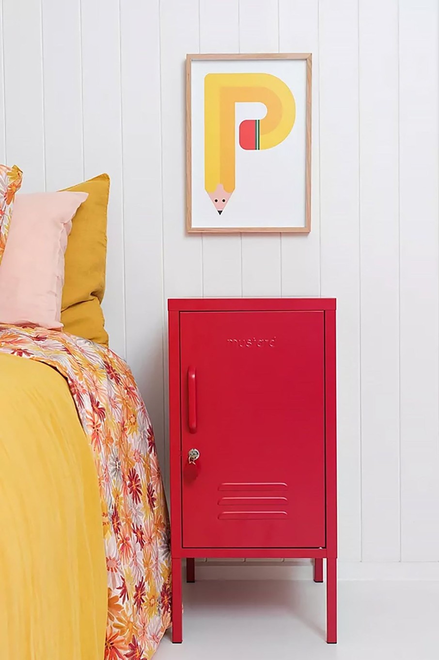 Home & Living Mustard Made Bathroom Storage | Mustard Made Shorty Locker - Poppy Red