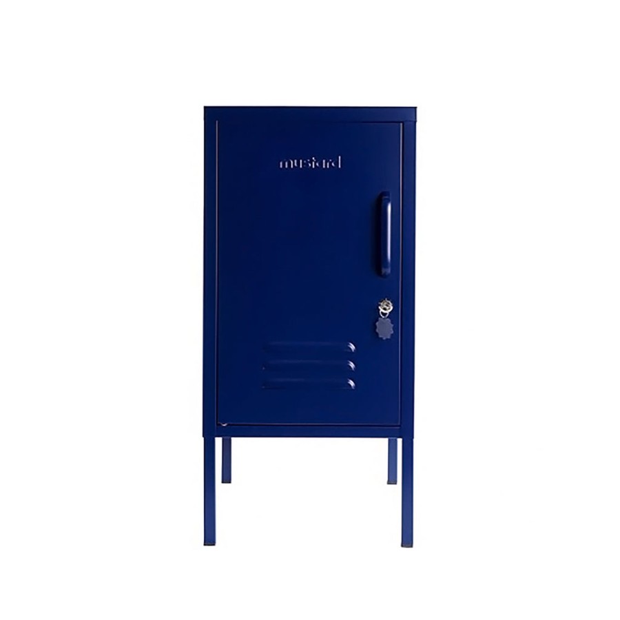 Home & Living Mustard Made Bathroom Storage | Mustard Made Shorty Locker - Navy - Left Opening