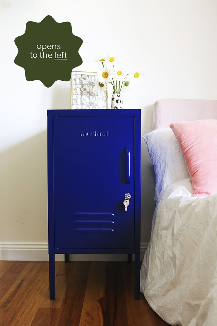 Home & Living Mustard Made Bathroom Storage | Mustard Made Shorty Locker - Navy - Left Opening