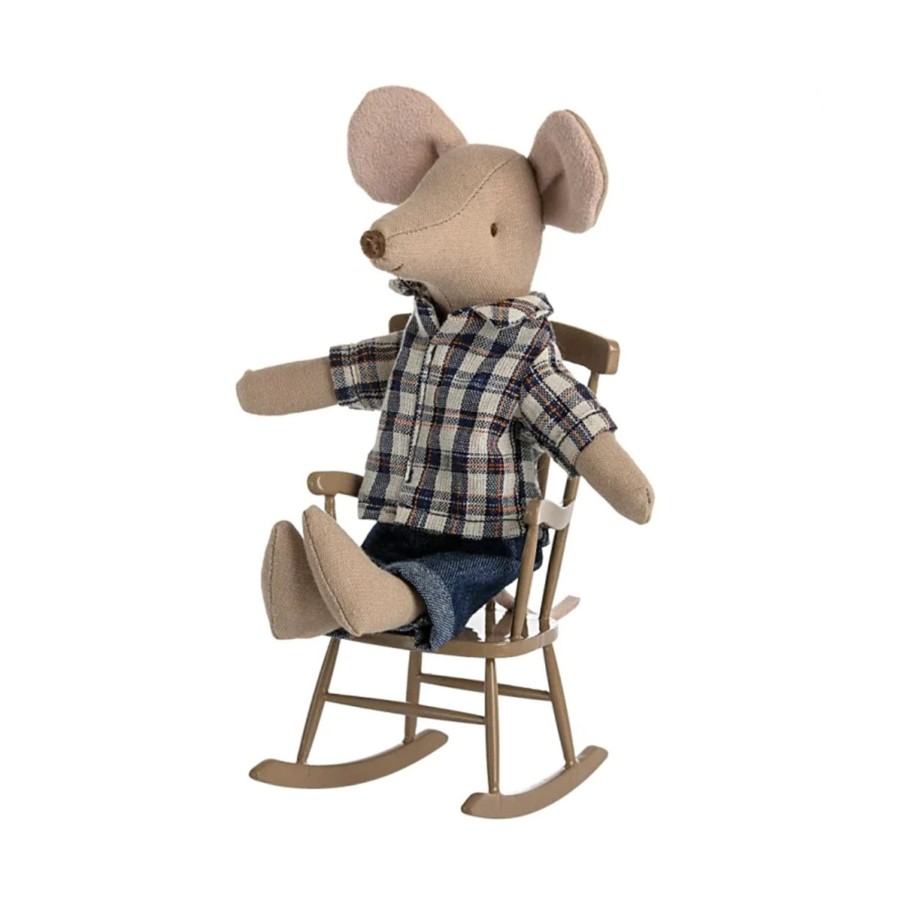 Baby & Child Maileg Wooden Toys | Maileg Rocking Chair, Mouse - Light Brown