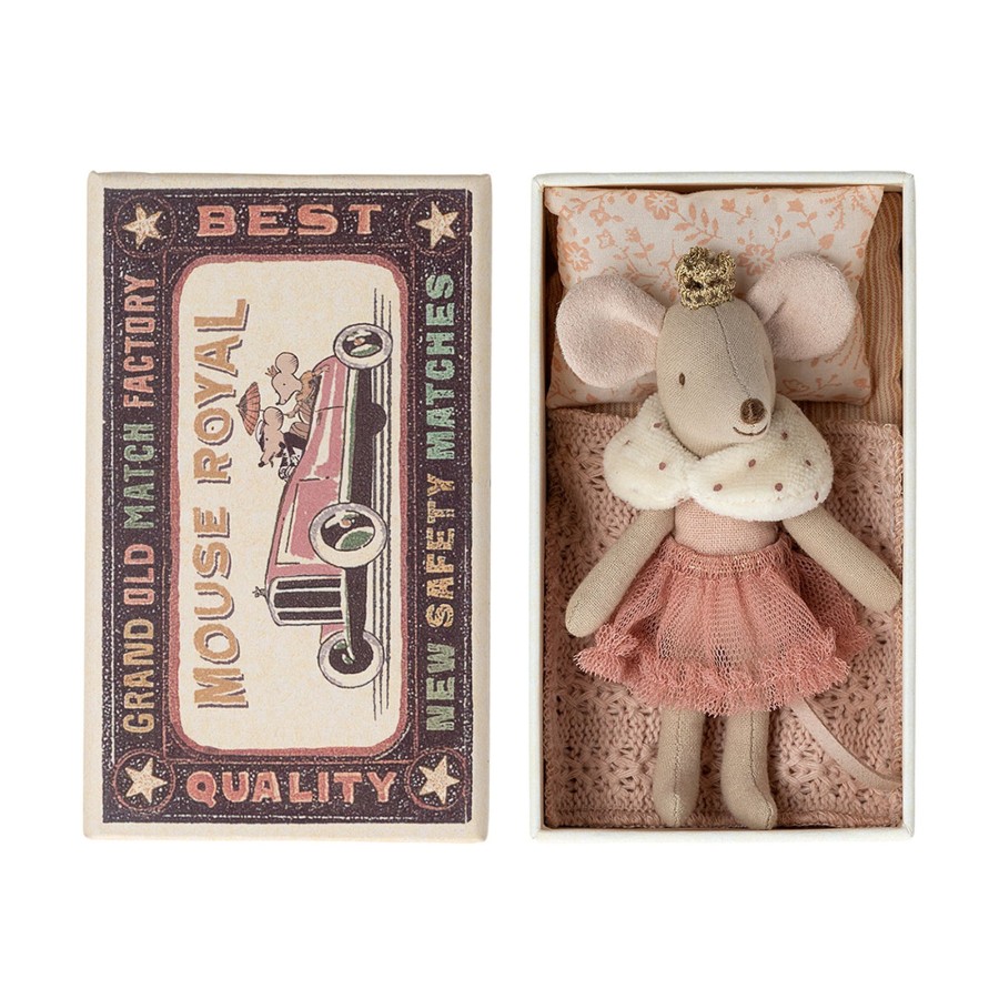 Baby & Child Maileg Dolls & Doll Accessories | Maileg Princess Mouse, Little Sister In Matchbox