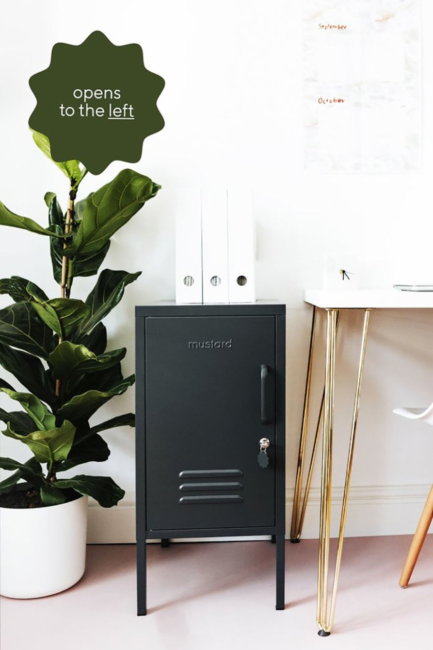 Home & Living Mustard Made Bedroom Storage | Mustard Made Shorty Locker - Slate - Left Opening