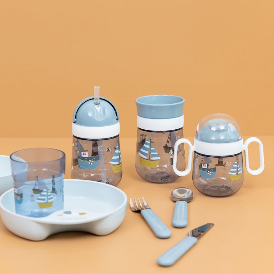 Gifts Little Dutch | Little Dutch Mepal Dinnerware Set Mio, 6Pcs - Sailors Bay Blue