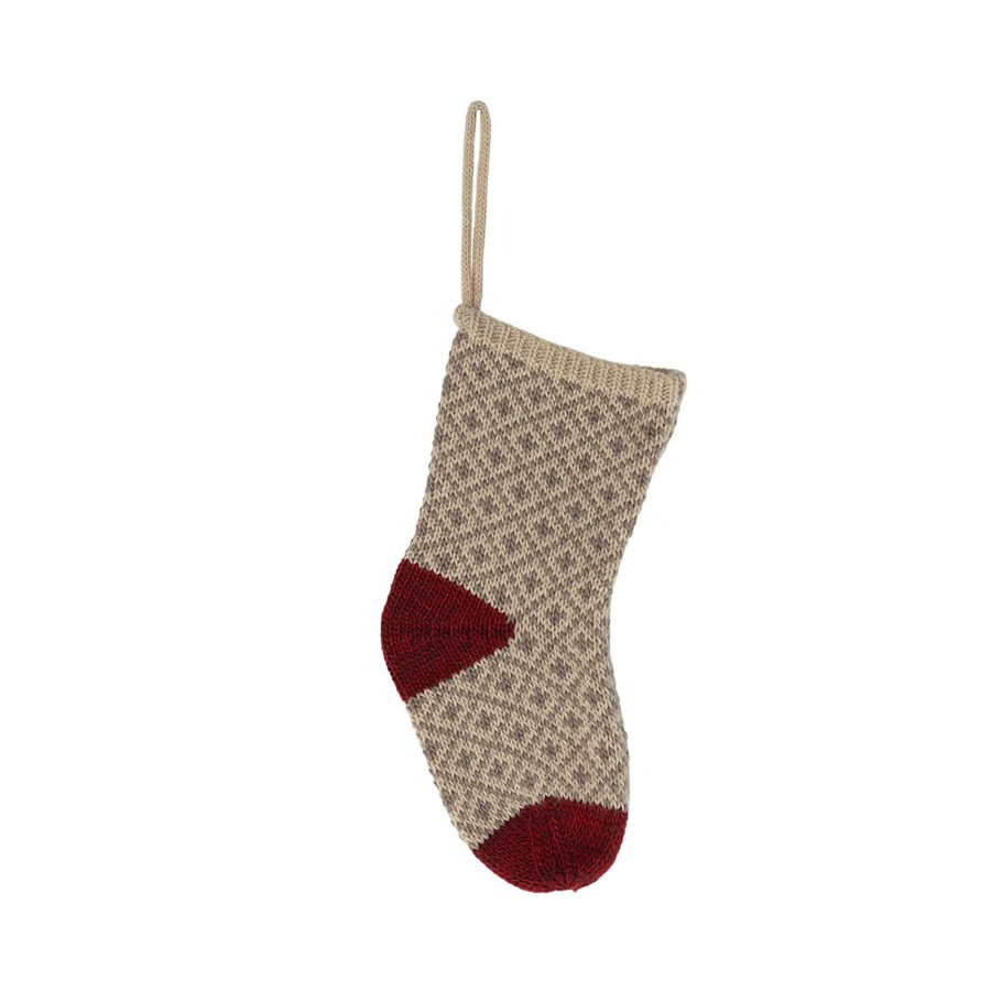 Gifts Maileg | Maileg Christmas Stocking Soft Grey