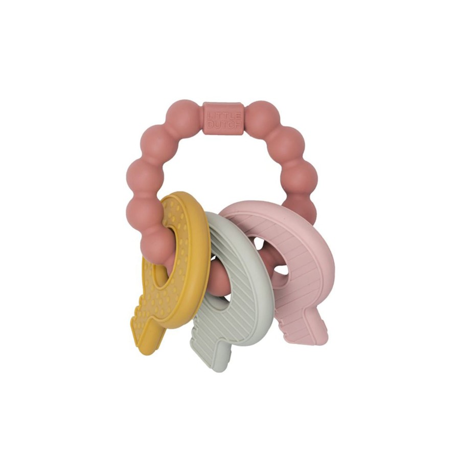 Gifts Little Dutch | Little Dutch Teething Toy Keychain Pink