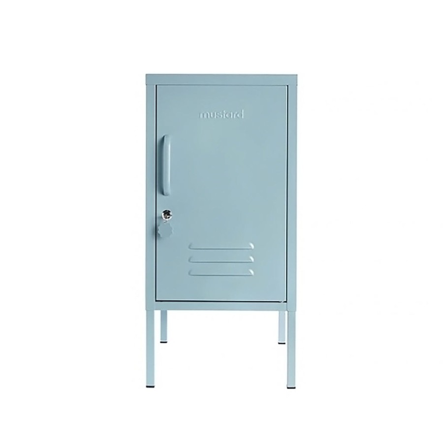 Home & Living Mustard Made Kitchen Storage | Mustard Made Shorty Metal Locker In Ocean Blue