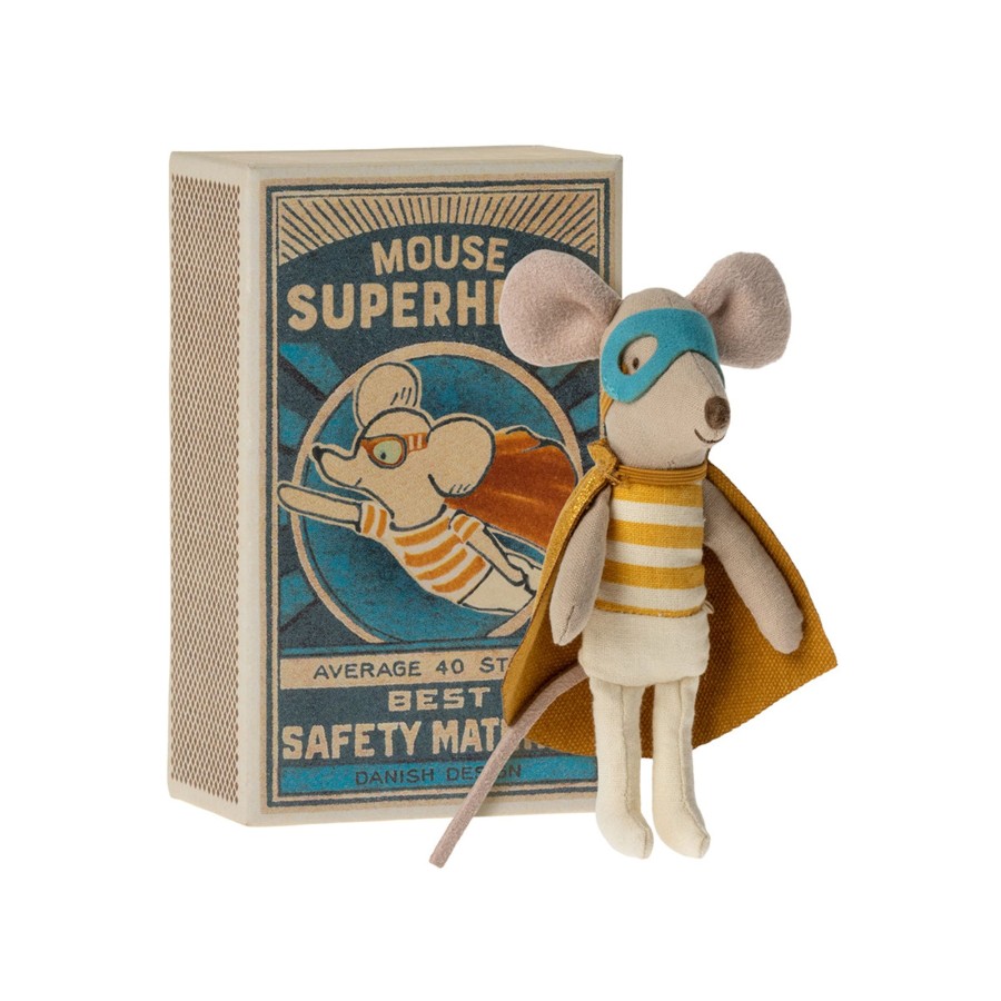 Gifts Maileg | Buy Maileg Super Hero Mouse, Little Brother In Matchbox