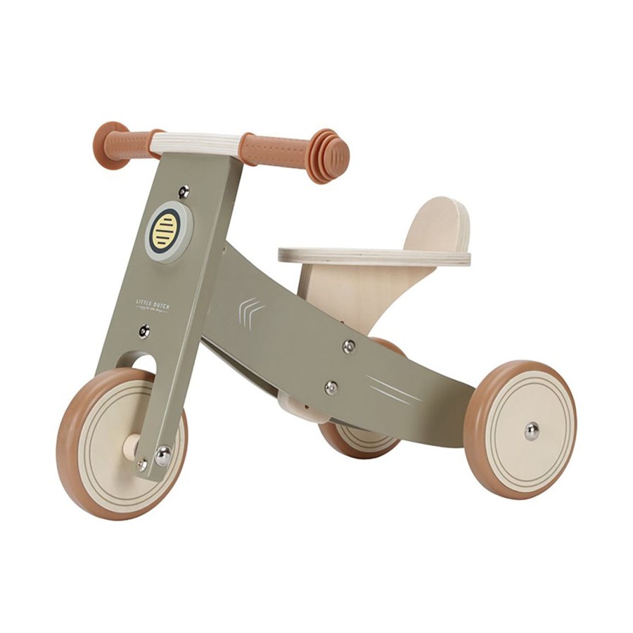 Baby & Child Little Dutch Outdoor Play | Little Dutch Wooden Tricycle Olive