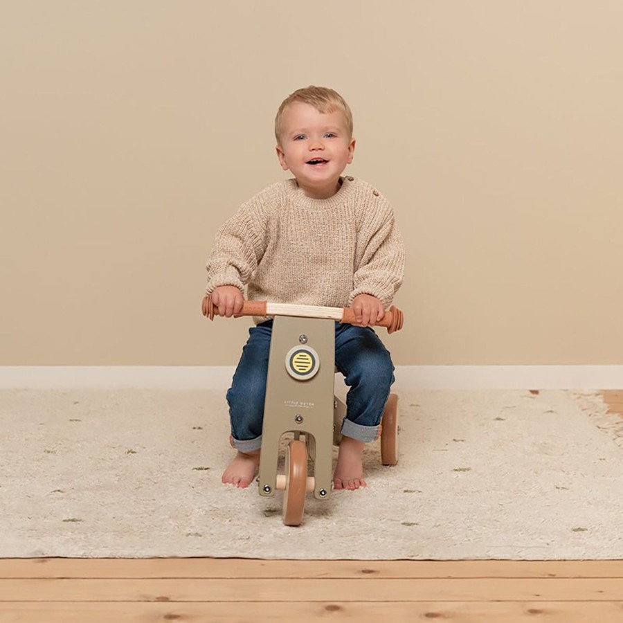 Baby & Child Little Dutch Outdoor Play | Little Dutch Wooden Tricycle Olive