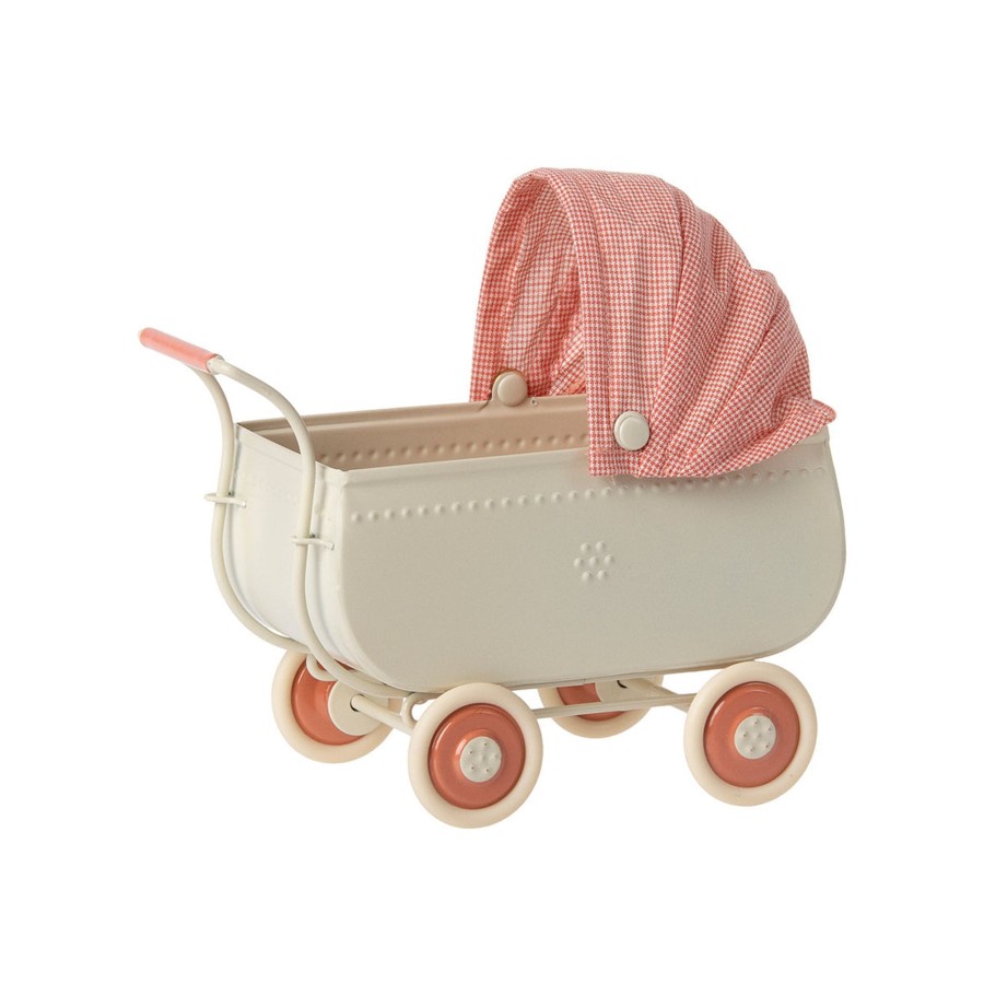 Baby & Child Maileg Wooden Toys | Maileg Pram Micro - Coral