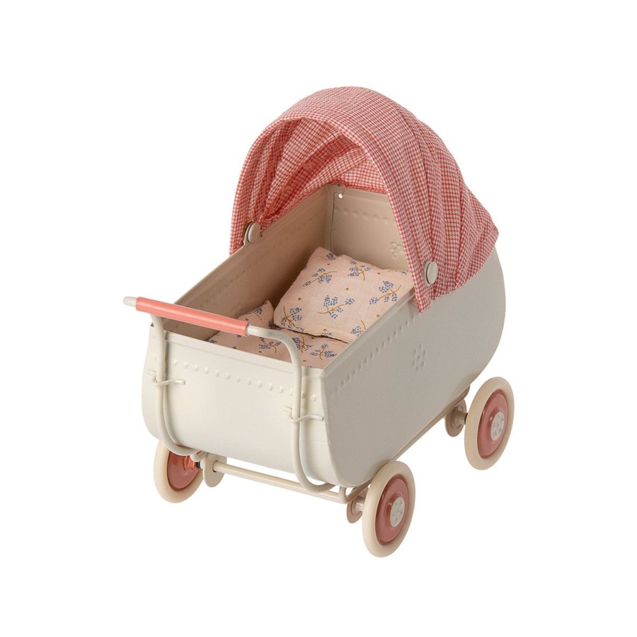 Baby & Child Maileg Wooden Toys | Maileg Pram Micro - Coral