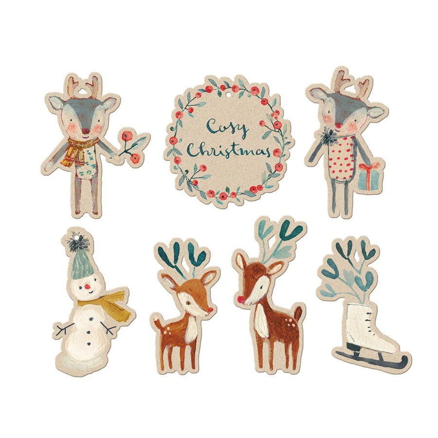 Gifts Maileg | Maileg Cosy Christmas Gift Tags - 14Pcs