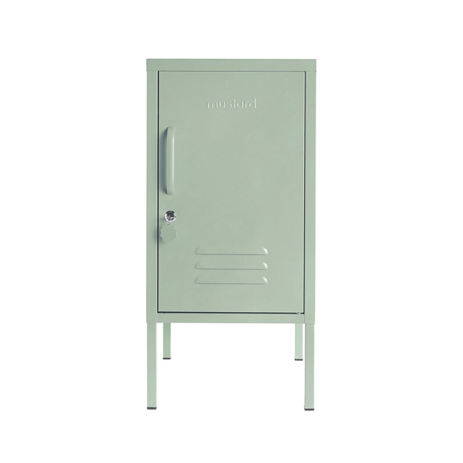 Home & Living Mustard Made Cabinets | Mustard Made Shorty Metal Locker In Sage Green