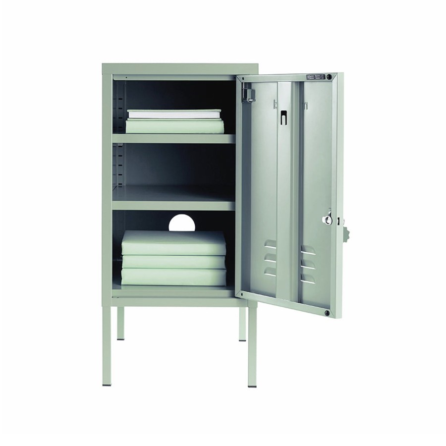 Home & Living Mustard Made Cabinets | Mustard Made Shorty Metal Locker In Sage Green