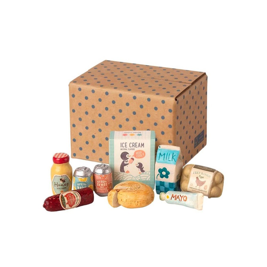 Gifts Maileg | Maileg Miniature Grocery Box Multi