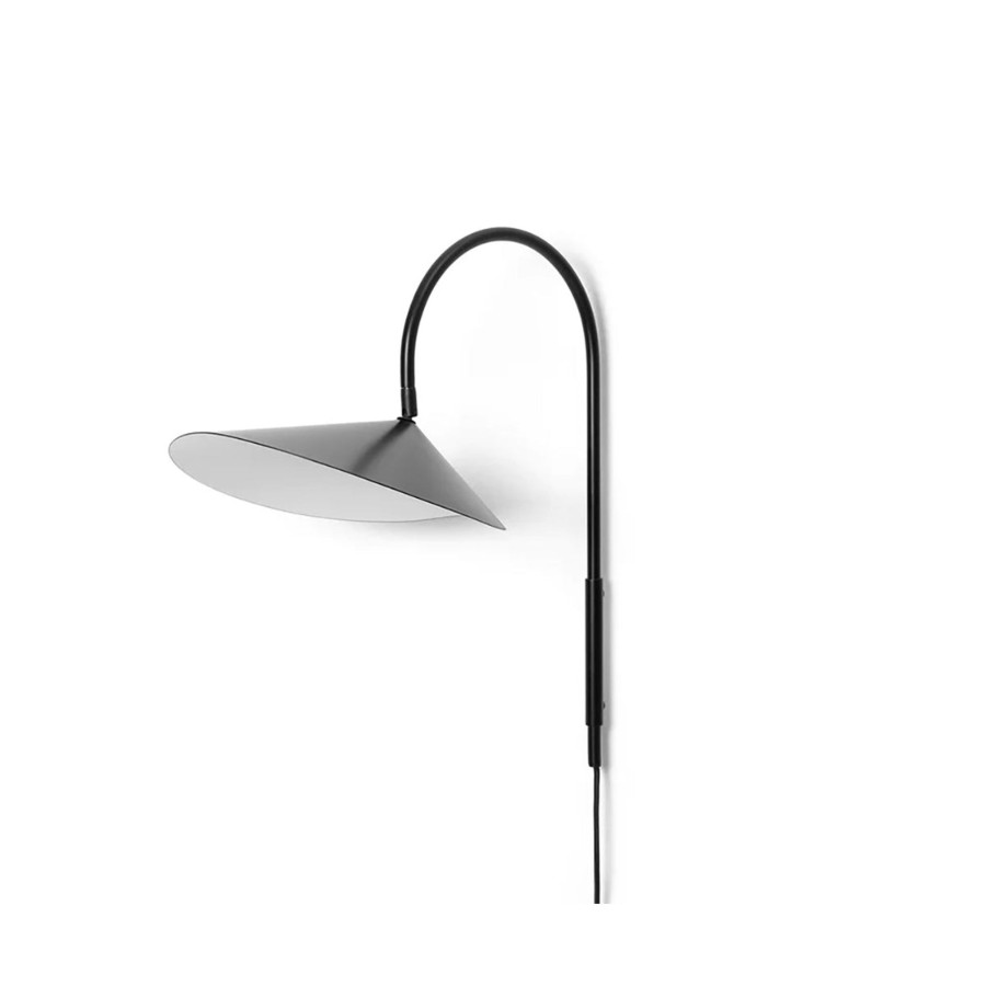 Home & Living Ferm Living Wall Lights | Ferm Living Arum Wall Lamp In Black