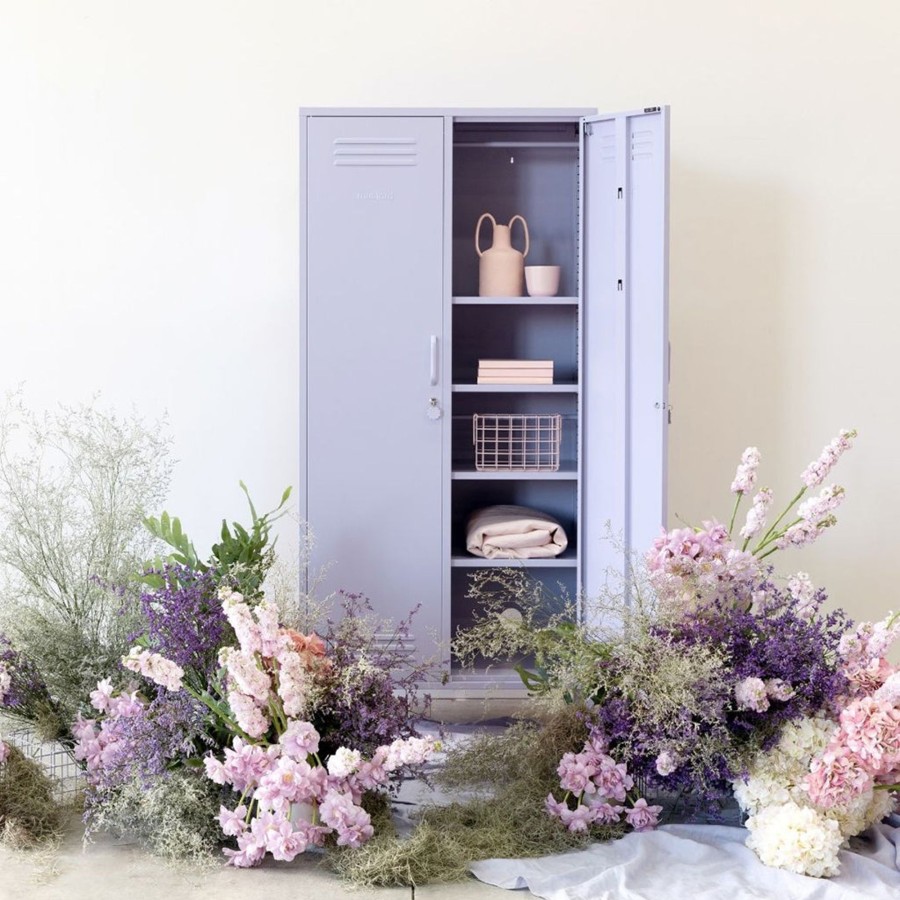 Home & Living Mustard Made Cabinets | Mustard Made Metal Tall Twinny Locker In Lilac Sage