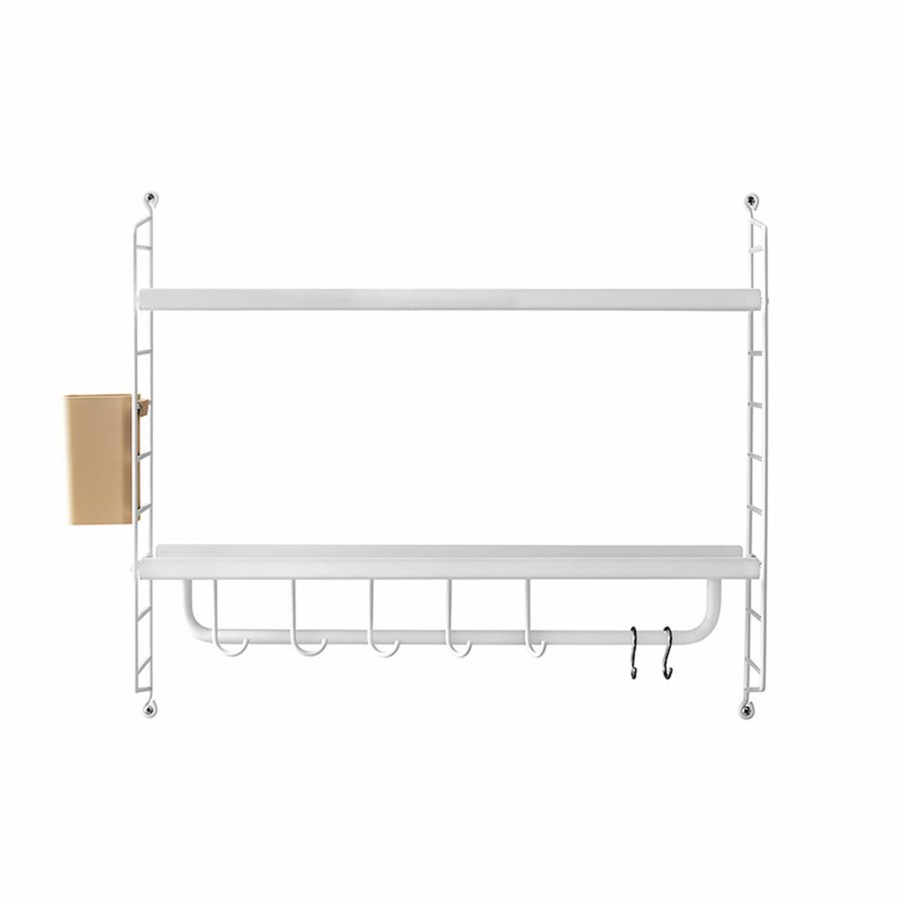 Home & Living String Furniture Shelving Units & Shelf | String Bathroom Shelf White