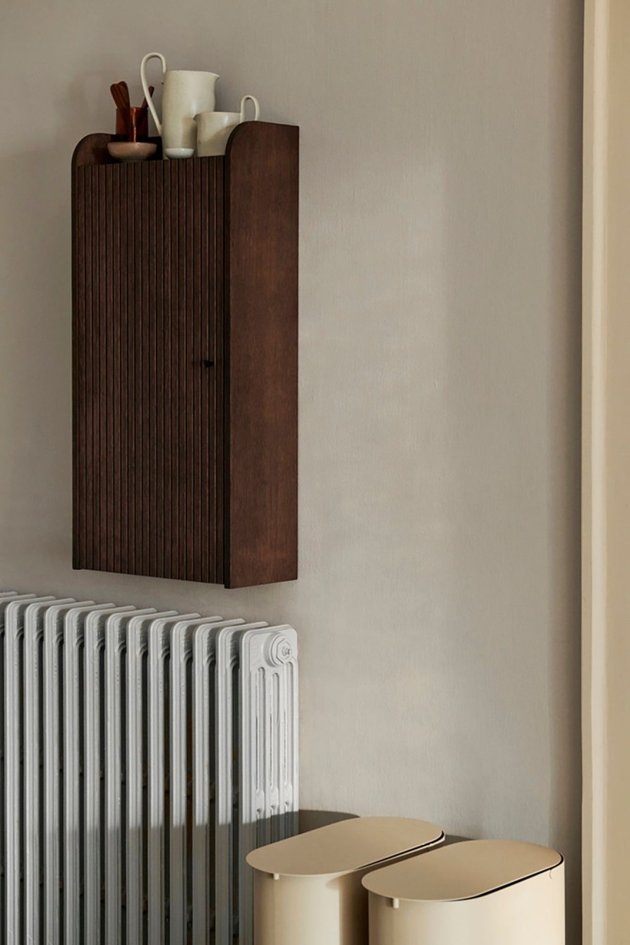 Home & Living Ferm Living Bathroom Storage | Ferm Living Sill Wall Cabinet Dark Stained Oak