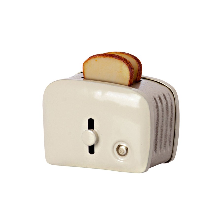 Baby & Child Maileg Dolls & Doll Accessories | Maileg Miniature Toaster & Bread Off White