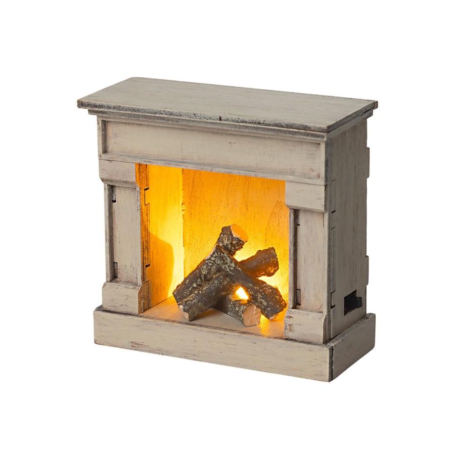 Baby & Child Maileg Dolls & Doll Accessories | Maileg Fireplace - Off White