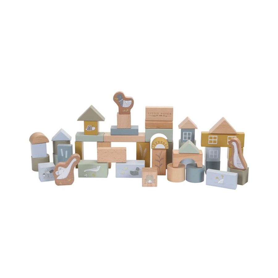 Gifts Little Dutch | Little Dutch Building Blocks Blue