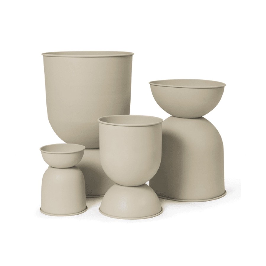 Home & Living Ferm Living Vases & Plant Pots | Ferm Living Small Hourglass Pot Cashmere