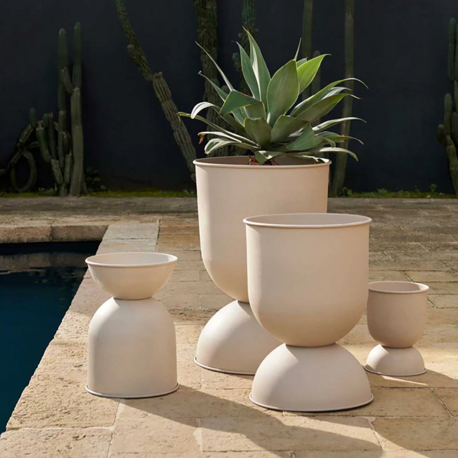 Home & Living Ferm Living Vases & Plant Pots | Ferm Living Small Hourglass Pot Cashmere