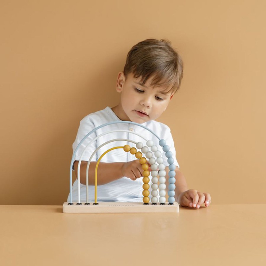 Baby & Child Little Dutch Wooden Toys | Little Dutch Abacus Rainbow Blue