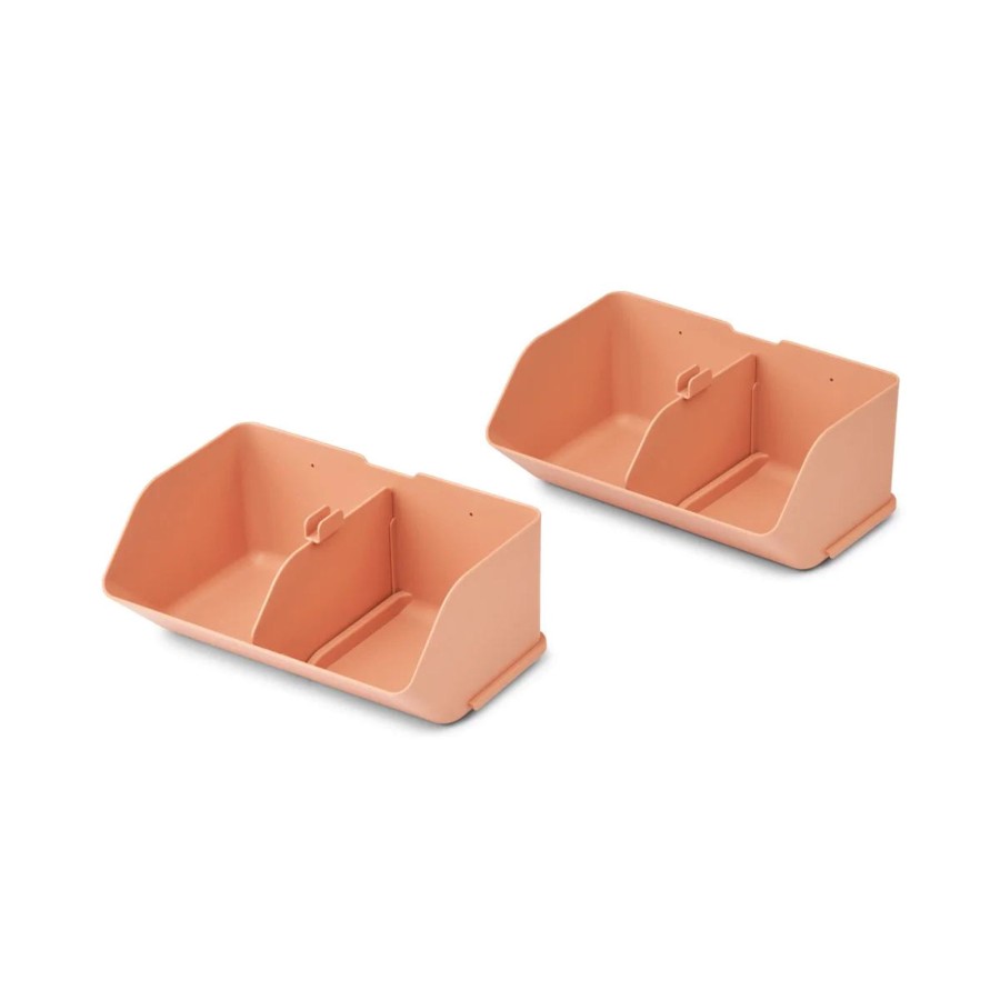 Home & Living Liewood Bathroom Storage | Liewood Rosemary Medium Desktop Organiser 2-Pack Tuscany Rose