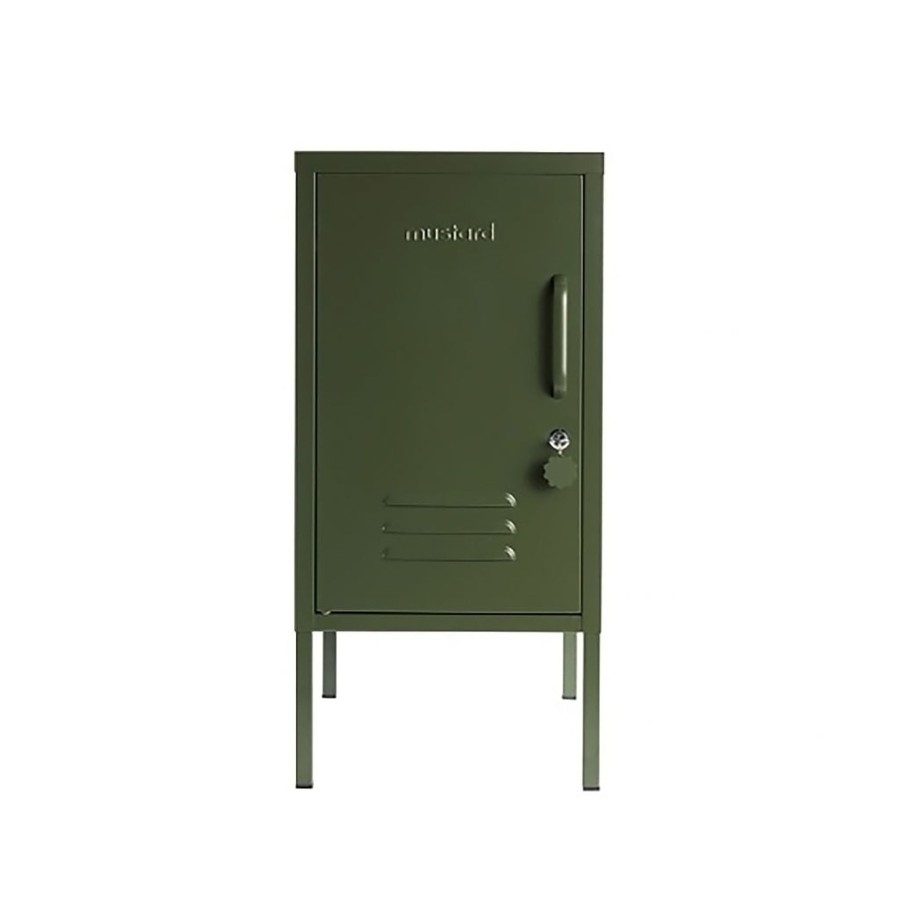 Home & Living Mustard Made Side Tables | Mustard Made Shorty Locker - Olive - Left Opening