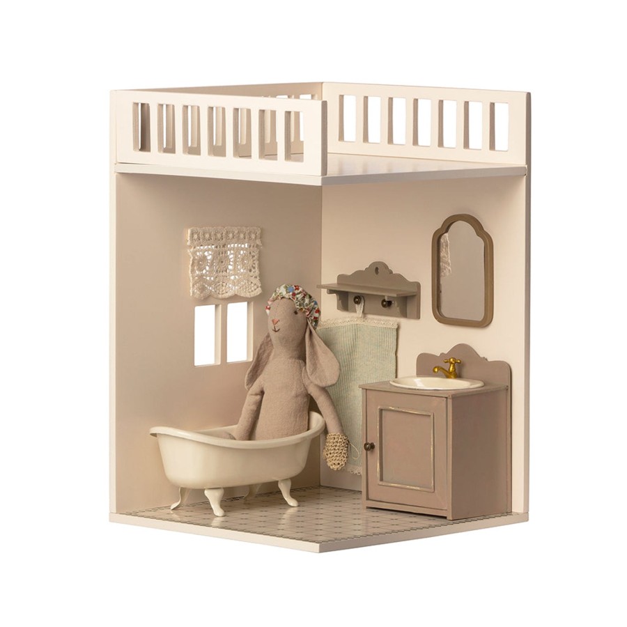 Baby & Child Maileg Wooden Toys | Maileg House Of Miniature Dollhouse, Bathroom