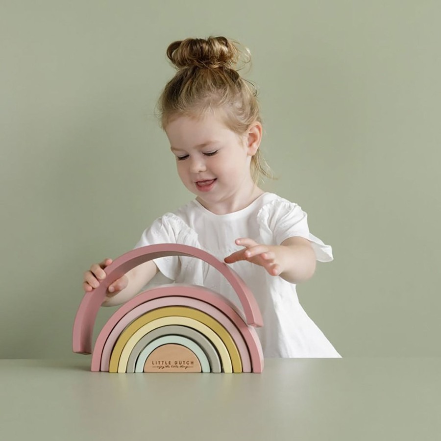 Gifts Little Dutch | Little Dutch Rainbow Stacker - Pink Shades Of Pink