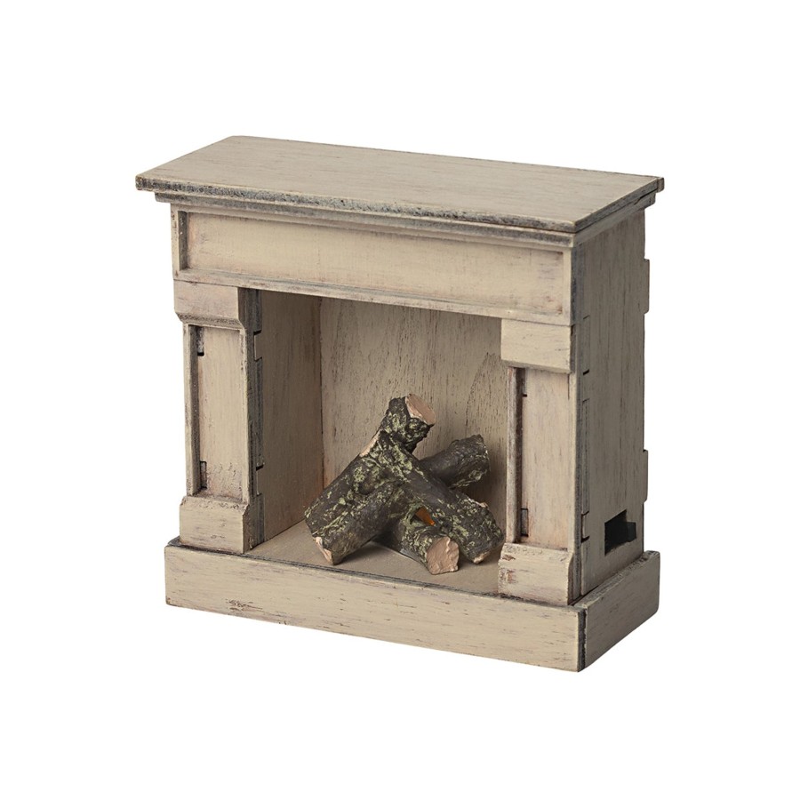 Gifts Maileg | Maileg Fireplace - Off White