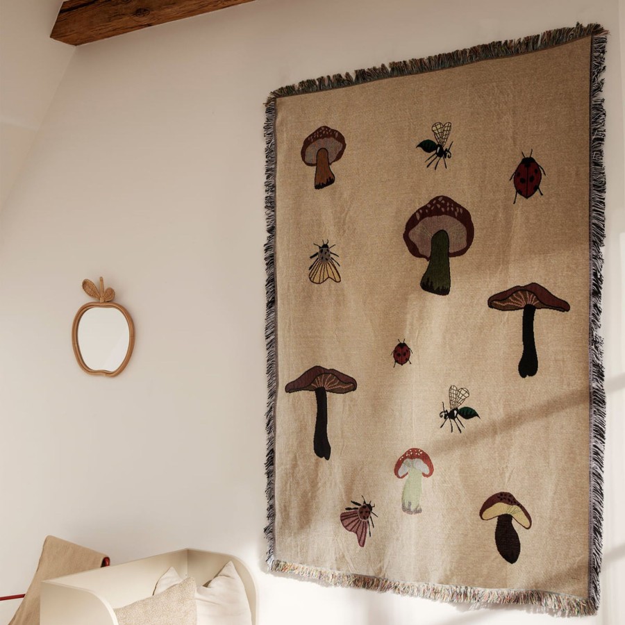 Baby & Child Ferm Living Wall Decor | Ferm Living Forest Tapestry Blanket Sand