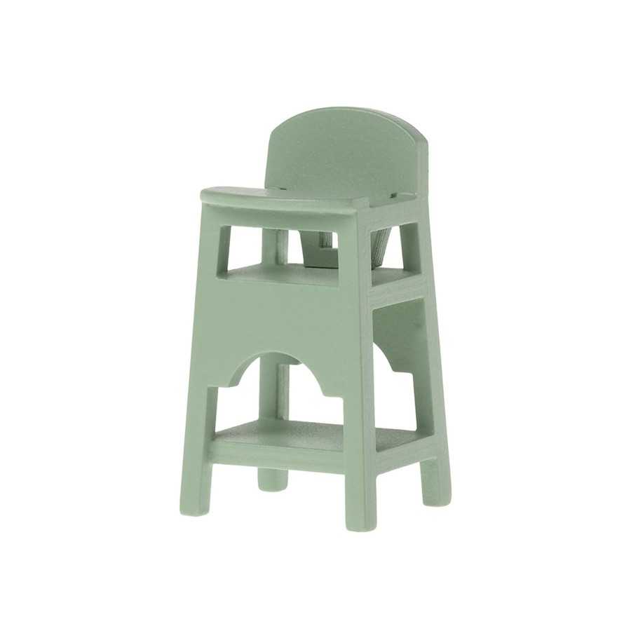 Baby & Child Maileg Wooden Toys | Maileg High Chair, Mouse - Mint