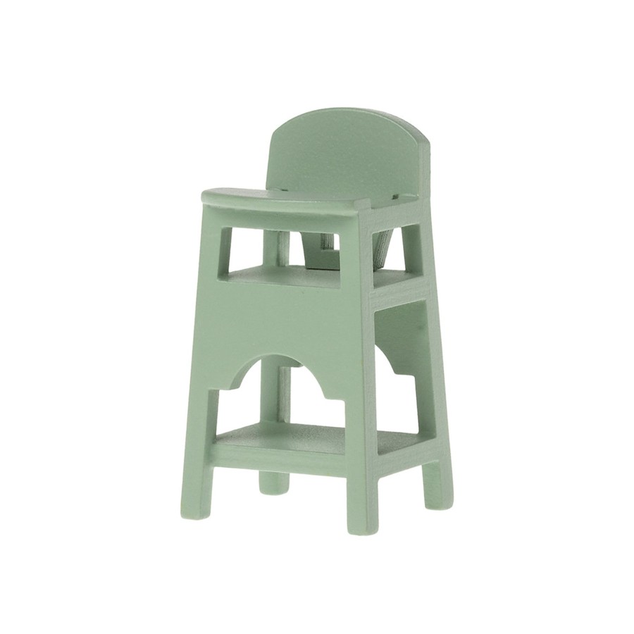 Baby & Child Maileg Dolls & Doll Accessories | Maileg High Chair, Mouse - Mint