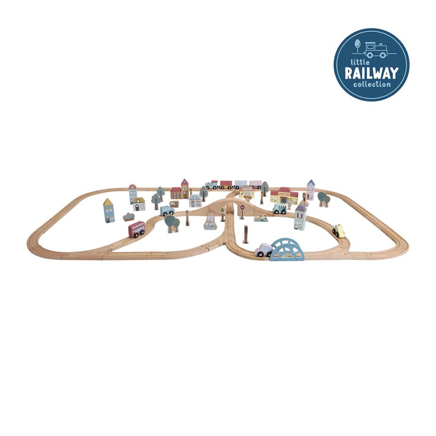 Gifts Little Dutch | Wooden Train Set In Xxl By Little Dutch Toys Multicolour