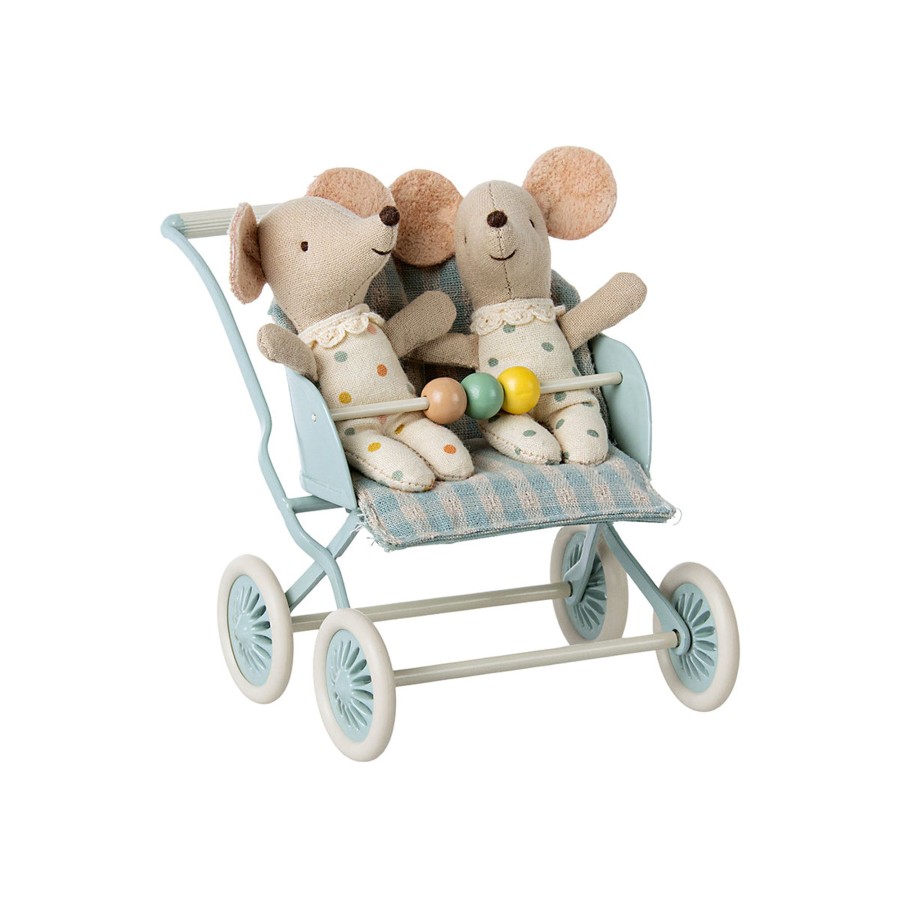 Baby & Child Maileg Role Play | Maileg Stroller, Baby Mice Mint