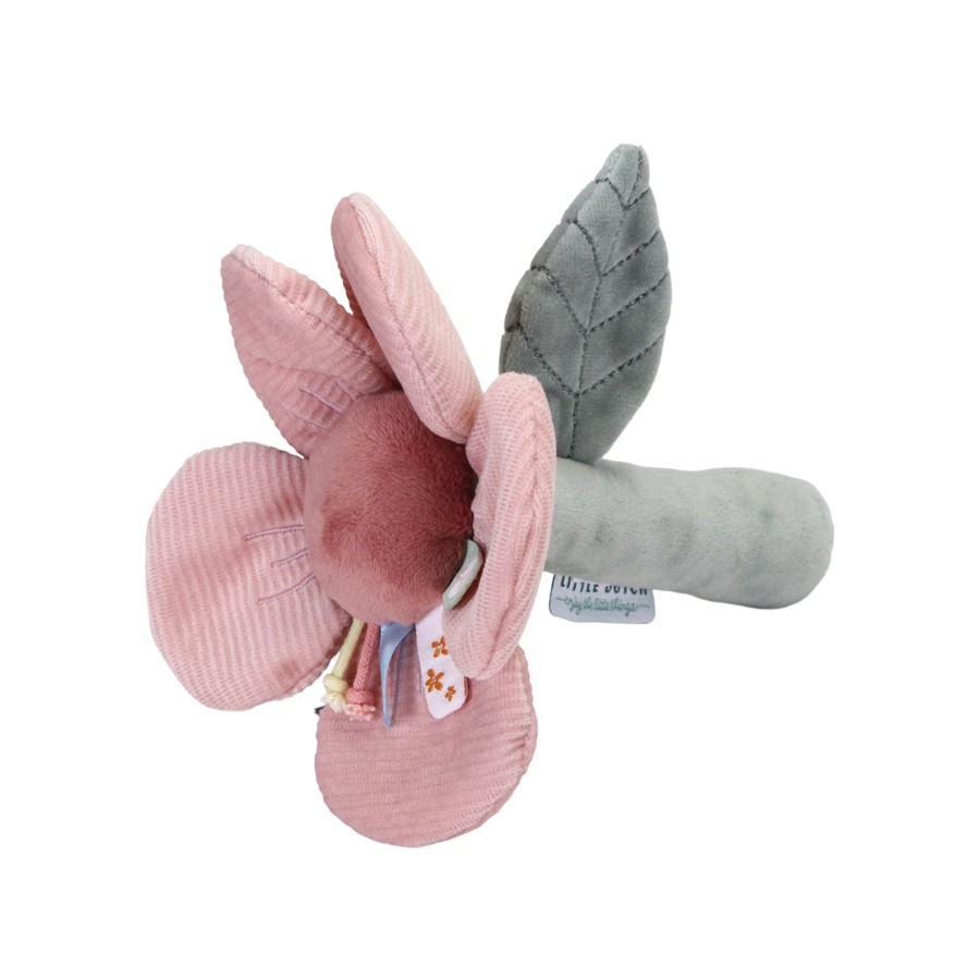 Gifts Little Dutch | Little Dutch Flower Rattle - Flowers & Butterflies Pink