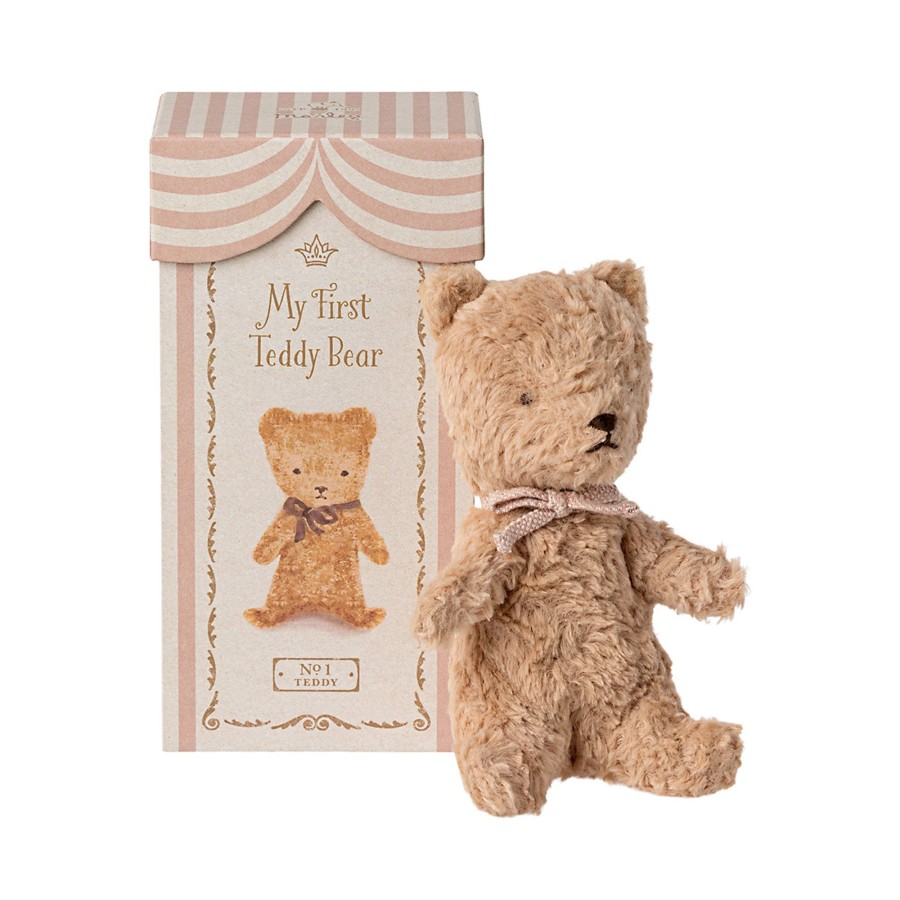 Baby & Child Maileg Soft Toys | Maileg Teddy, Baby'S First Teddy In Dusty Rose