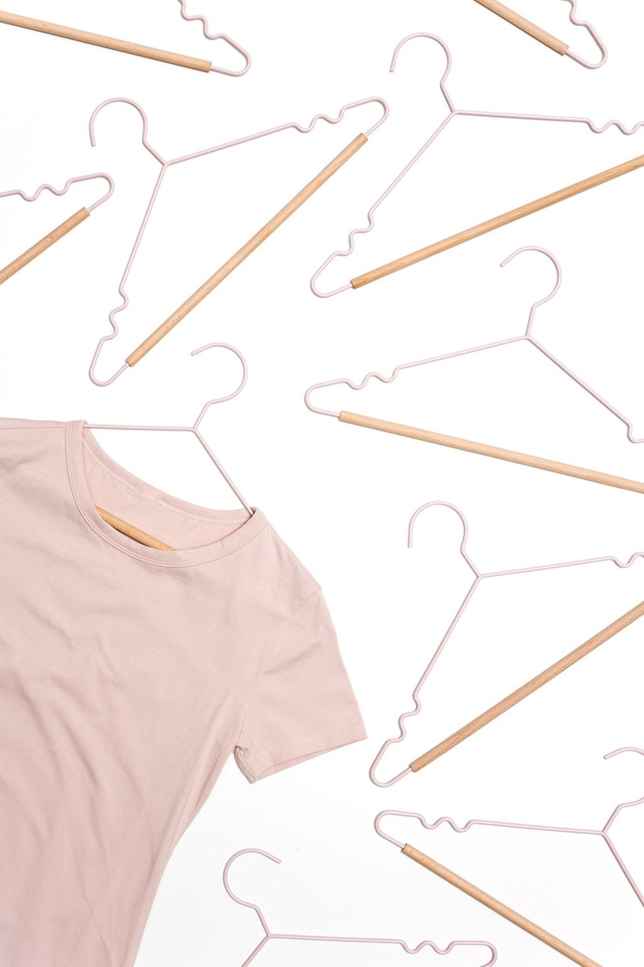 Home & Living Mustard Made Clothes Hangers | Mustard Made Adult Top Hangers Blush