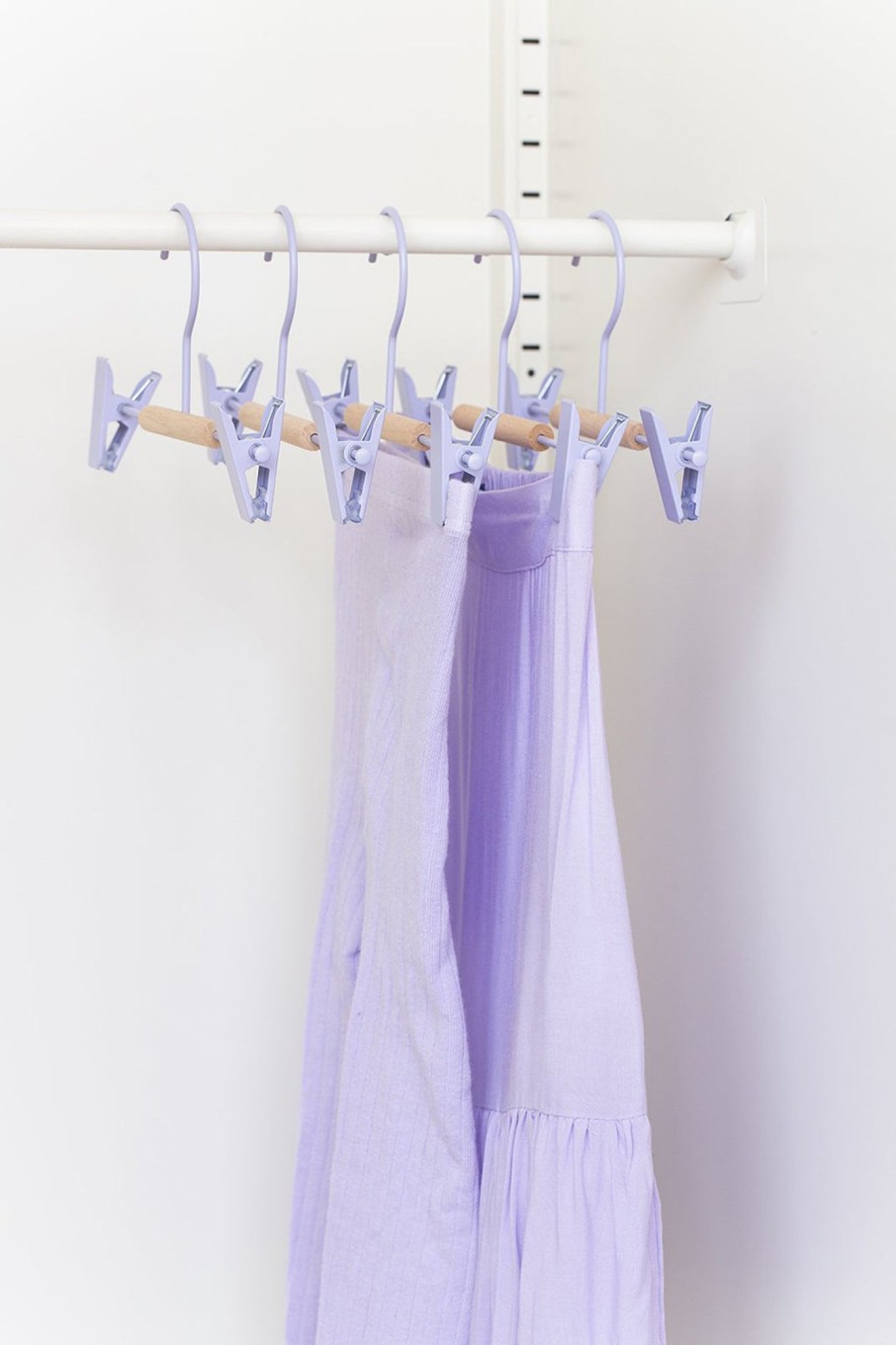 Home & Living Mustard Made Bedroom Storage | Mustard Made Kids Clip Hangers Lilac