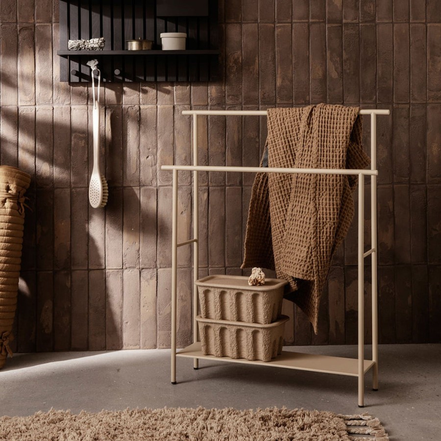 Home & Living Ferm Living Bathroom Storage | Ferm Living Dora Towel Stand - Cashmere Beige