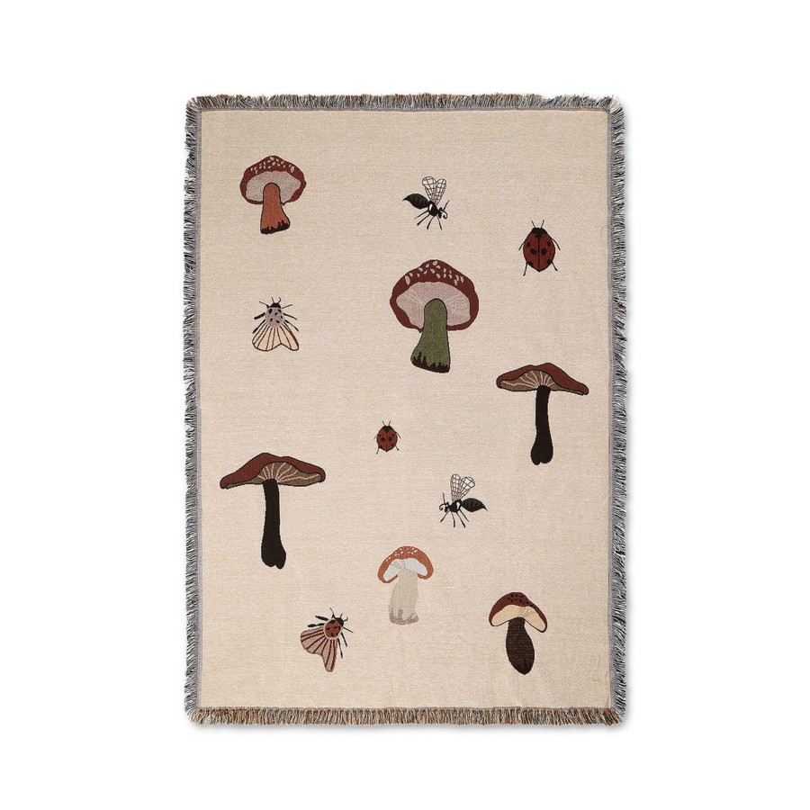 Gifts Ferm Living | Ferm Living Forest Tapestry Blanket Sand