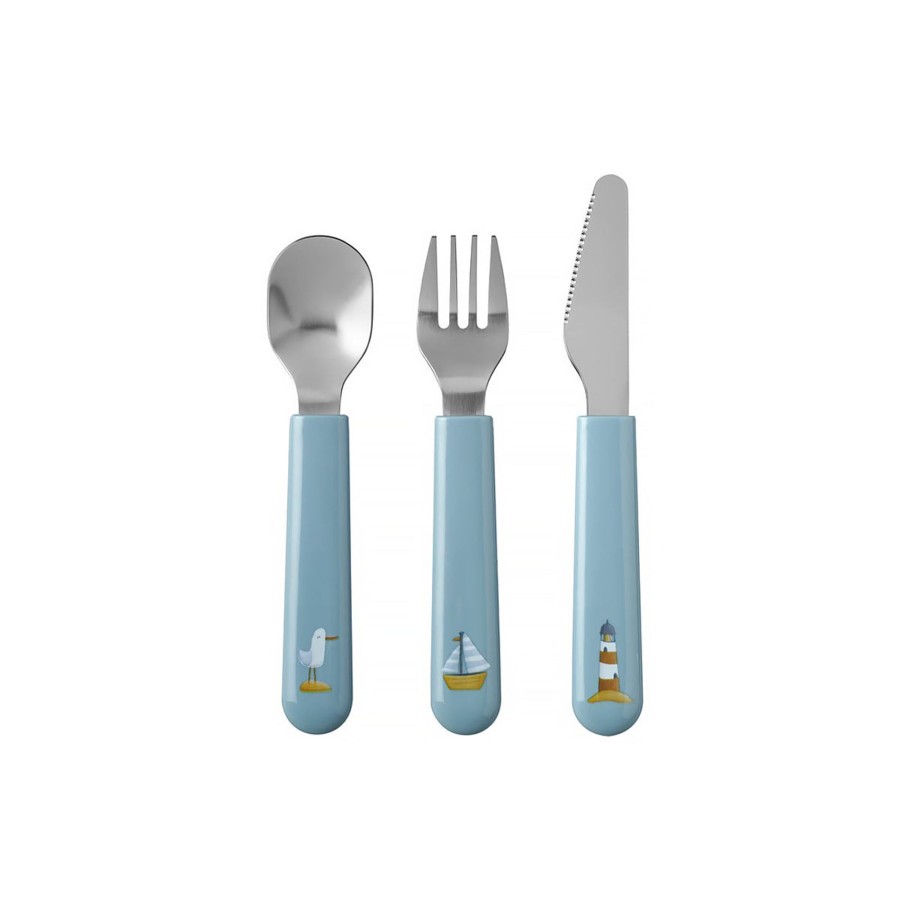 Baby & Child Little Dutch Outdoor Play | Little Dutch Mepal Cutlery Set - Sailors Bay Blue