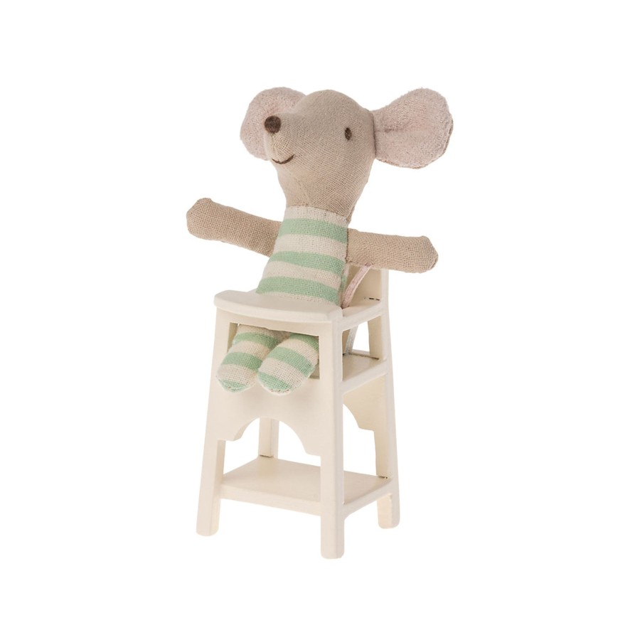 Baby & Child Maileg Dolls & Doll Accessories | Maileg High Chair, Mouse - Off White