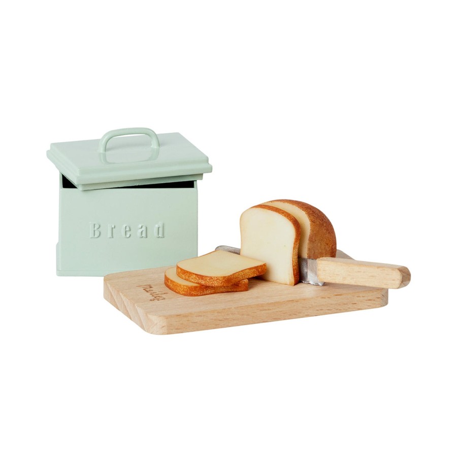 Gifts Maileg | Maileg Miniature Bread Box With Cutting Board And Knife